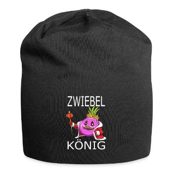 Zwiebel König - Jersey-Beanie - Schwarz - Vorne