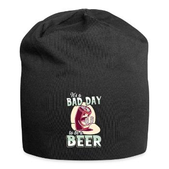 Its A Bad Day To Be A Beer - Jersey Beanie - black - Front