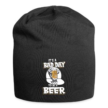 Its A Bad Day To Be A Beer - Jersey Beanie - black - Front