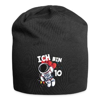 Ich bin 10 Jahre Astronaut 10. Geburtstag - Jersey-Beanie - Schwarz - Vorne