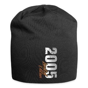 18e anniversaire 2005 Né 18 ans - Bonnet en jersey - noir - Devant