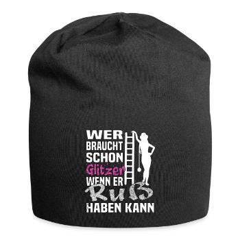 Frauen im Handwerk Schornsteinfegerin Berufs - Jersey-Beanie - Schwarz - Vorne