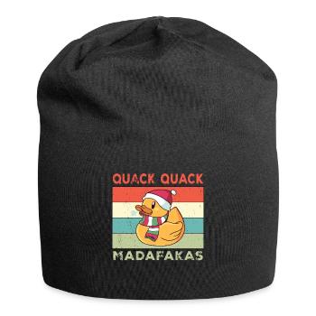 Funny Duck Sayings Rubber Duck Quack Quack Ducks - Jersey Beanie - black - Front