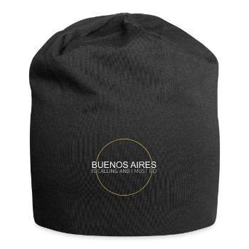 Buenos Aires Quote - Jersey Beanie - black - Front