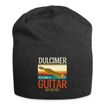 Dulcimer Instrument - Jersey Beanie - charcoal grey - Front