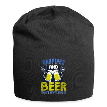 Scotland Bagpipes Bière - Bonnet en jersey - noir - Devant