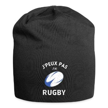 Drôle Rugby Joueur Sportif Fan - Bonnet en jersey - noir - Devant