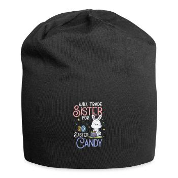 Soeur Frères et sœurs de Pâques Frère Cadeau - Bonnet en jersey - noir - Devant