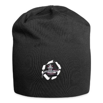 Schildkröte Turtle Meer Meeresbewohner Geschenk - Jersey-Beanie - Schwarz - Vorne