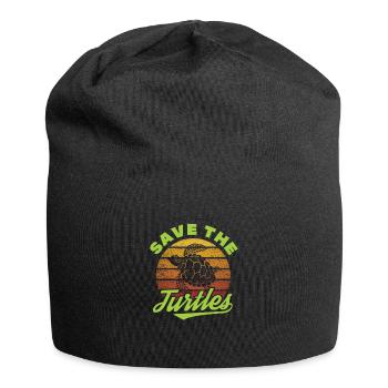 Turtle Turtle Sea Sea Creatures Gift - Jersey Beanie - black - Front