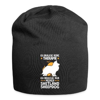 Ich brauche nur meinen Shetland Sheepdog - Jersey-Beanie - Schwarz - Vorne