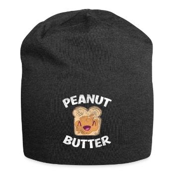 Kawaii Erdnussbutter Mit Süßem Gesichtsgelee & Pb - Jersey-Beanie - Anthrazit - Vorne