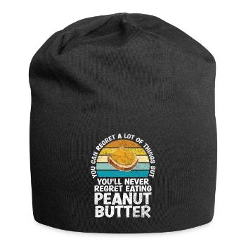 Sie Werden Es Nie Bereuen, Erdnussbutter Mit Jelly - Jersey-Beanie - Schwarz - Vorne