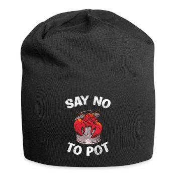Say no to cool art at the lobster festival - Jersey Beanie - black - Front