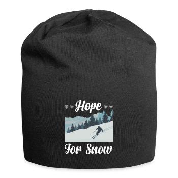 Espoir pour la neige Ski Fun Sports d’hiver - Bonnet en jersey - noir - Devant