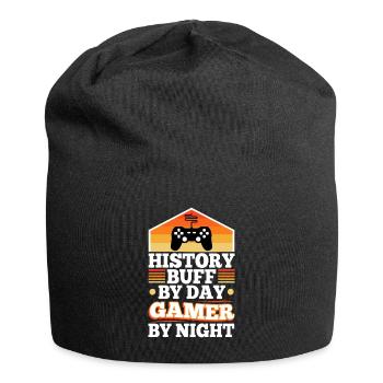 Histoire par joueur de jour la nuit - Bonnet en jersey - noir - Devant