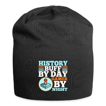 Histoire par joueur de jour la nuit - Bonnet en jersey - noir - Devant