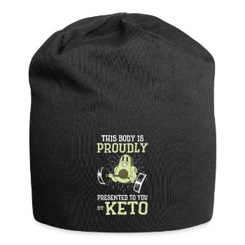 Keto Diet Workout Nutritionniste Avocat - Bonnet en jersey - noir - Devant