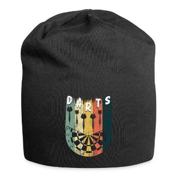Retro Dartmotive & vintage Dartscheibe 180 Dart - Jersey-Beanie - Schwarz - Vorne