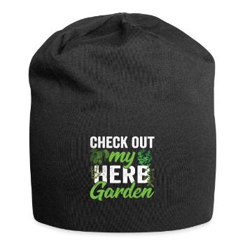 Voir mon jardin d’herbes aromatiques Herbes - Bonnet en jersey - noir - Devant