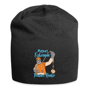Magnet Fisherman Treasure Hunters Magnet Magnetic Fishing - Jersey Beanie - black - Front