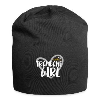 Trombone Musicien Brass Band - Bonnet en jersey - noir - Devant