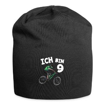 Ich bin 9 Jahre Mountainbike 9. Geburtstag - Jersey-Beanie - Schwarz - Vorne