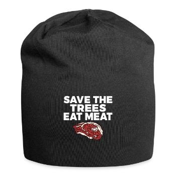 BBQ Grill Rindfleisch Liebhaber Geschenke - Jersey-Beanie - Schwarz - Vorne