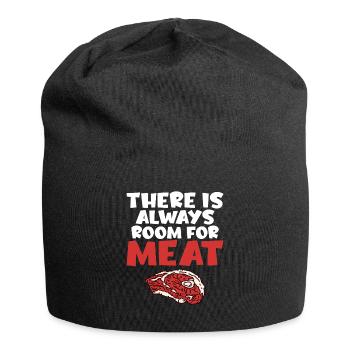 BBQ Grill Rindfleisch Liebhaber Geschenke - Jersey-Beanie - Schwarz - Vorne