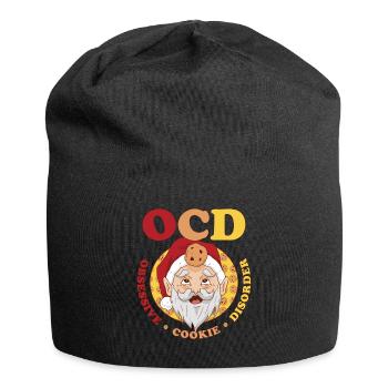 OCD Obsessive Cookie Disorder Cookie Gift - Jersey Beanie - black - Front