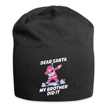 My Brother Did It Lieber Weihnachtsmann Geschenk - Jersey-Beanie - Schwarz - Vorne