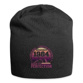 Original December 1984 38th Birthday Gift - Jersey Beanie - black - Front