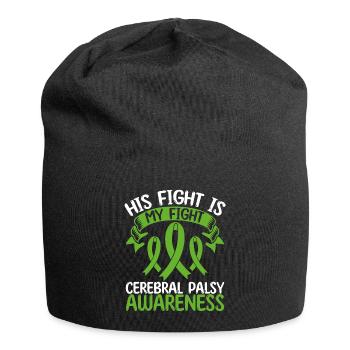 Mois du ruban de paralysie cérébrale Son combat est mon combat - Bonnet en jersey - noir - Devant