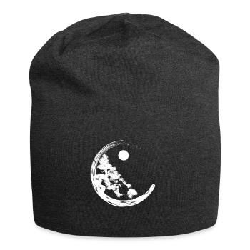 Bonsai Yin Yang Baum Garten - Jersey-Beanie - Anthrazit - Vorne