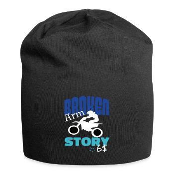 Broken Arm Story Lustiger Motocross Extreme Sport - Jersey-Beanie - Schwarz - Vorne