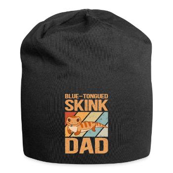 Bluetongued skink | Blue Tongued Skink Dad Gift - Jersey Beanie - black - Front