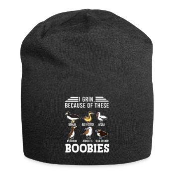 Funny Booby Seabirds Collection - Jersey Beanie - charcoal grey - Front