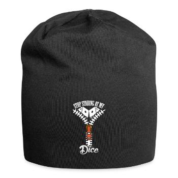 Dice Stop Staring Women Boobs - Jersey Beanie - black - Front