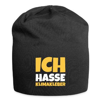 Straße ankleben Protest - Jersey-Beanie - Schwarz - Vorne