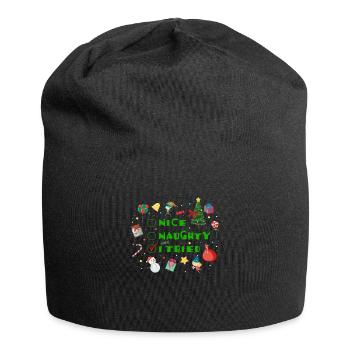 Sympa coquin j’ai essayé - Bonnet en jersey - noir - Devant