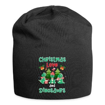 This Boy Loves Dinosaur Kids Boy Boy Dino - Jersey Beanie - black - Front