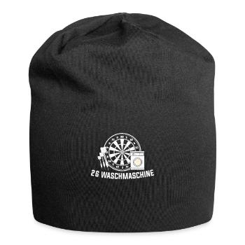 26 Waschmaschine Dart Dartsportler Dartspieler - Jersey-Beanie - Schwarz - Vorne