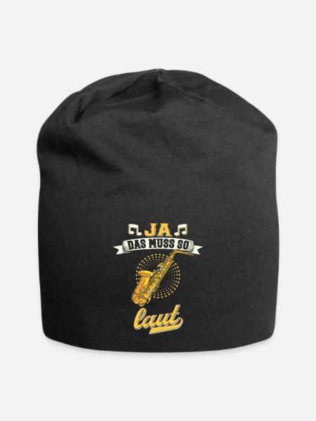 Saxophon. - Jersey-Beanie - Schwarz