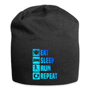 Running Jogging Women Jogging Running Men - Jersey Beanie - black - Front