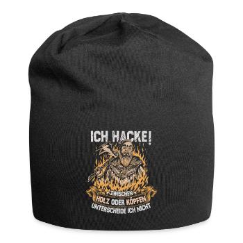 Böser bärtiger Mann! Nordische Mythologie Wikinger - Jersey-Beanie - Schwarz - Vorne