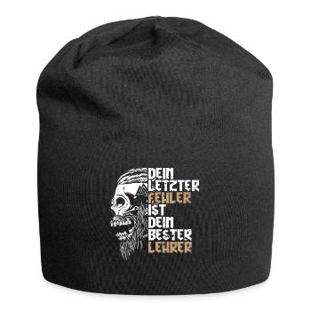 Böser bärtiger Mann! Nordische Mythologie Wikinger - Jersey-Beanie - Schwarz - Vorne