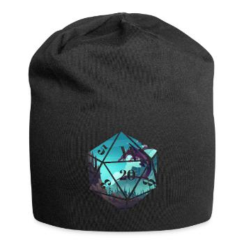 RPG-RPG-Rollenspiel-Rollenspieler Tabletop-Drache - Jersey-Beanie - Schwarz - Vorne