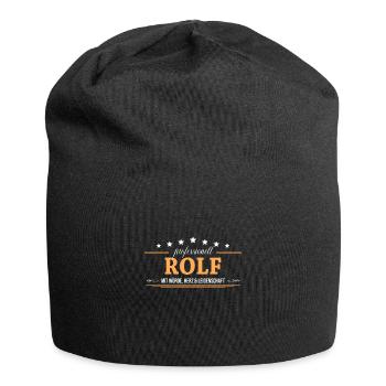 Professionell Rolf Name Vorname - Jersey-Beanie - Schwarz - Vorne