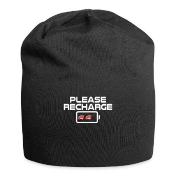 BBQ Grill Rindfleisch Liebhaber Geschenke - Jersey-Beanie - Schwarz - Vorne
