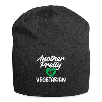 Vegetable Lover Vegetarian Gifts - Jersey Beanie - charcoal grey - Front